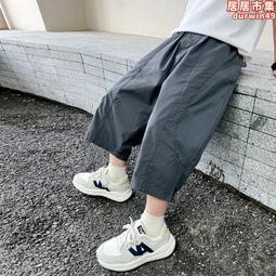 男童七分褲夏季褲子2023新款兒童運動褲男孩短褲夏裝大童五分褲外穿 歷史價格詳細信息