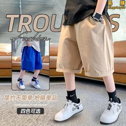 男童夏裝休閒短褲大童2024新款兒童中褲夏季薄款五分褲男孩潮外穿 歷史價格詳細信息