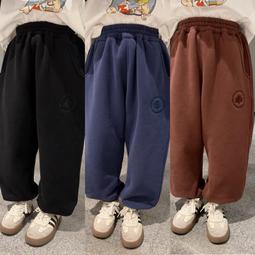 兒童長褲2023冬款韓版男童純色拼接雪尼爾加絨休閒褲潮 F0572 歷史價格詳細信息