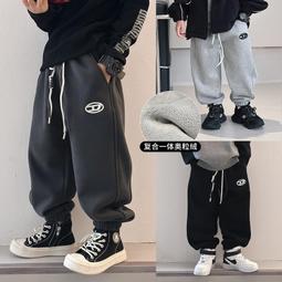 男童加絨褲子2023冬新款兒童牛仔褲厚潮酷男孩帥氣中大童工裝棉褲 歷史價格詳細信息