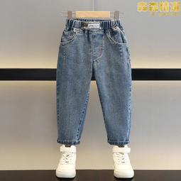 男童牛仔褲春秋款2023新款痞帥男寶寶秋裝男孩兒童裝褲子子小童炸街潮 歷史價格詳細信息