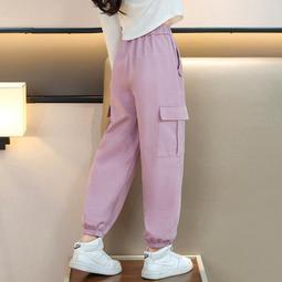 女童褲子秋冬款2023新款春秋童裝冬裝加絨運動褲女孩兒童衛褲冬季 歷史價格詳細信息