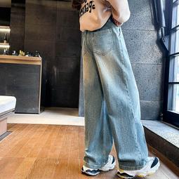 兒童春裝新款牛仔褲大破洞牛仔褲中小童男童柔軟舒適春秋長褲子潮 歷史價格詳細信息