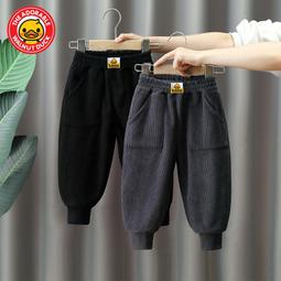 一體絨男童加絨褲子秋冬款童裝兒童中大童束腳休閒運動褲幼兒長褲 歷史價格詳細信息