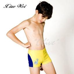 ☆小薇的店☆梅林品牌【藍底側邊黃白藍橫條】男童四角泳褲特價290元NO.M8230(8-14) 歷史價格詳細信息