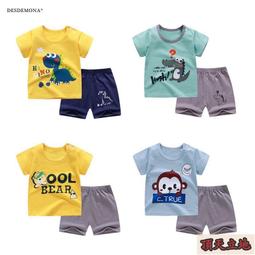 夏季純棉短袖t恤套裝L-3XL男士休閑運動上衣五分袖短褲男裝兩件套 歷史價格詳細信息