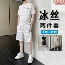 男士2024夏季流行街直筒寬鬆牛仔褲抽繩腰漸變色牛仔闊腿長褲 歷史價格詳細信息