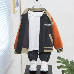 兒童套裝男童秋裝外套春秋款2023新款皮衣中大童男孩秋季夾克衣服潮 歷史價格詳細信息
