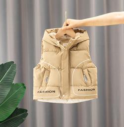 男童羽絨棉服馬甲連帽兒童套裝2023新款秋冬裝棉衣寶寶冬款時髦潮服 歷史價格詳細信息