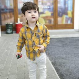 兒童格子襯男童襯春秋薄款2024新款早秋季男寶寶秋裝長袖外 歷史價格詳細信息