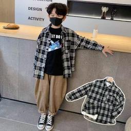 兒童格子襯男童襯春秋薄款2024新款早秋季男寶寶秋裝長袖外 歷史價格詳細信息