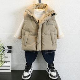 兒童馬甲背心男孩冬季新款坎肩男童羽絨棉秋冬款外穿寶寶加棉背心保暖 歷史價格詳細信息
