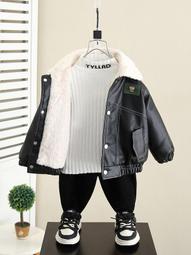 男童鋪棉外套秋冬款2023新款兒童加絨厚上衣痞帥男寶寶棒球服夾克 歷史價格詳細信息