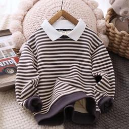 男童2023秋季新款豎長袖條紋襯衫中小童森系復古風韓版襯衣外套潮 歷史價格詳細信息