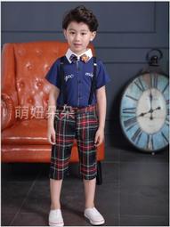 兒童格子短袖襯衫男孩2024夏季新款男童薄款襯衣洋氣韓版開衫夏裝 歷史價格詳細信息