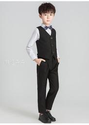 &hearts;萌妞朵朵&hearts;男童花童禮服短袖白色襯衫+黑色長褲+吊帶套裝西服演奏服/畢業典禮/合唱團 歷史價格詳細信息