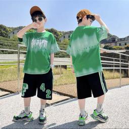 【八號館】兒童裝男童夏裝套裝新款夏款薄款中大童夏季男孩運動酷帥氣潮男女童裝兒童服飾休閒服裝．JA16808 歷史價格詳細信息
