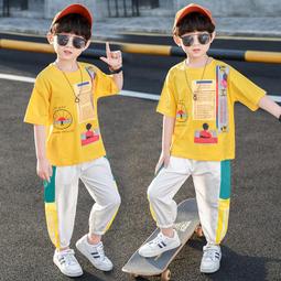 【八號館】男童夏裝運動套裝新款夏季童裝中大兒童夏款衣服潮酷帥氣炸街流行童裝兒童服飾休閒服裝．JA11211 歷史價格詳細信息