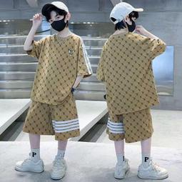 【八號館】中大童短袖套裝帥氣男孩兩件套童裝男童套裝兒童夏季套裝新款．JD15020 歷史價格詳細信息