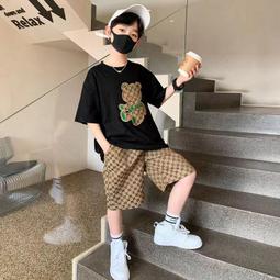 【八號館】中大童短袖套裝帥氣男孩兩件套童裝男童套裝兒童夏季套裝新款．JD15020 歷史價格詳細信息