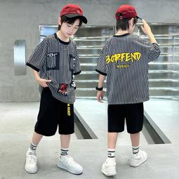 【八號館】中大童短袖套裝帥氣男孩兩件套童裝男童套裝兒童夏季套裝新款．JD15020 歷史價格詳細信息