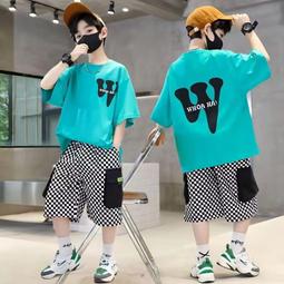 童裝男童夏裝套裝新款兩件套夏季中大童韓版男孩短袖短褲兒童帥氣 價格比較,價格查詢,歷史價格詳細信息
