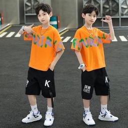 ６９９免運丷男童夏裝運動套裝新款中大童兒童洋氣時髦短袖短褲休閒兩件套丷JA15615 歷史價格詳細信息