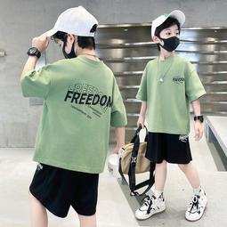 【八號館】男童夏季網紅薄款套裝男孩大兒童時髦洋氣炸街運動夏裝潮衣服男女童裝兒童服飾休閒服裝．JD16047 價格比較,價格查詢,歷史價格詳細信息