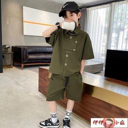 男孩夏裝短袖套裝2023新款洋氣時髦女孩寶寶衣服兒童中國風兩件套 歷史價格詳細信息