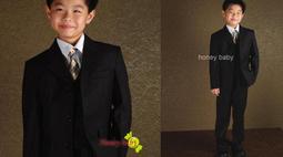 Honey Baby NO.568~韓國風超質感時尚男童兒童西裝,花童,畢業典禮,藍灰 ,灰咖 ,2色(54~64號) 歷史價格詳細信息
