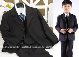 Honey Baby- ~NO.588 男童西裝 花童禮服 兒童西裝,,金,黑,白-特價888 歷史價格詳細信息