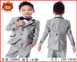 兒童西裝禮服男套裝花童禮服男童裝西裝男童小西服修身韓版 歷史價格詳細信息