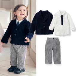 男童西裝套裝兒童西服小花童禮服中大童男孩鋼琴演出服秋冬☆宸宸百寶樓☆ 歷史價格詳細信息