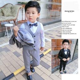 兒童禮服春裝新款英倫紳士馬甲套裝男童花童婚禮服寶寶周歲演出服 歷史價格詳細信息