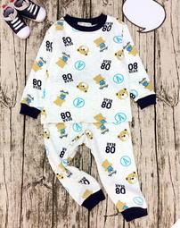 全館滿699免運【MONKEY BABY 】小熊圖案夏款薄長袖冷氣房居家服男童套裝台灣質料適合80-115公分穿 歷史價格詳細信息