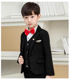 兒童西裝禮秋冬裝花童婚禮寶寶周歲生日西男童演出演 歷史價格詳細信息