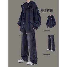春秋季痞帥套裝白色西服  設計感小眾高級感休閑西裝外套男ins-毛毛男裝 歷史價格詳細信息