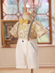 Metis 男童西裝學院風短袖禮服中小班服鋼琴表演畢業兒童合唱演出服 歷史價格詳細信息