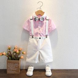Metis 男童禮服夏小主持人演出服兒童西裝英倫風男孩花童婚禮背帶褲套裝 歷史價格詳細信息