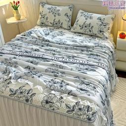 夏季a類冰絲涼蓆三件套床裙款2024新款公主風可機水洗空調軟蓆子 歷史價格詳細信息