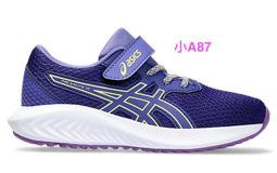 Asics Pre Excite 10 Ps [1014A297-006] 中童 慢跑鞋 運動鞋 魔鬼氈 緩衝 黑 藍 歷史價格詳細信息