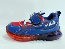 特價  FILA機能運動鞋 童鞋 電燈運動鞋 紫灰 7-J453V-191 魔鬼氈 除臭鞋墊康 歷史價格詳細信息