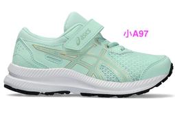 Asics Contend 8 PS [1014A258-301] 中童 慢跑鞋 運動 休閒 支撐 魔鬼氈 舒適 淺綠 歷史價格詳細信息