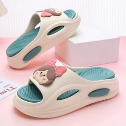 踩屎感拖鞋女士夏季2024新款室內家居防滑網紅厚底增高外穿涼拖鞋 歷史價格詳細信息