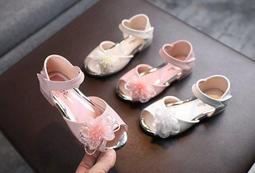 女童公主鞋夏寶寶防滑軟底小皮鞋小女孩魚嘴涼鞋დდ宸宸百寶樓დდ 歷史價格詳細信息