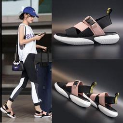 厚底涼鞋 夏季韓版百搭學生時尚一字扣平底涼鞋女仙女風厚底羅馬鞋XDY超夯 正品 活動 優惠 歷史價格詳細信息