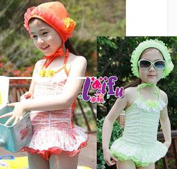 兒童泳裝╭☆°安可來福＊韓版時尚清新可愛風兒童連身泳衣裙式小中大童S-4XL小朋友游泳衣泳裝正品，售價650元 歷史價格詳細信息