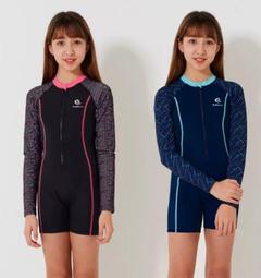 兒童泳衣女童連體青少年泳衣中大童泳衣女學生2023新款泳裝套裝夏 歷史價格詳細信息
