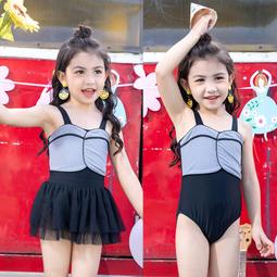 女童泳衣寶寶連體可愛格子遊泳衣小女孩速幹溫泉沙灘兒童泳裝韓版 歷史價格詳細信息