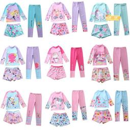 女童泳衣中大童長袖長褲裙式防曬速乾夏2023新款兒童女孩遊泳裝備 歷史價格詳細信息